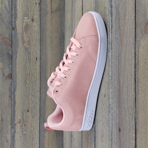 adidas Women's VS Advantage CL Tennis Shoes Sneakers Clean Pink Mesh White